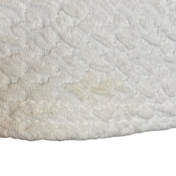 Free People Priscilla Off-Shoulder Ivory Pleated Swing Top, S - Picture 7 of 7